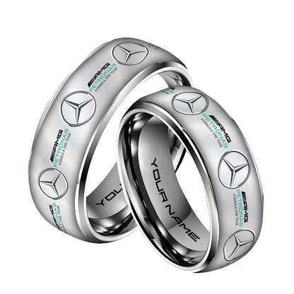 Personalized Merc AMG Petronas Elegant Custom Alloy Ring