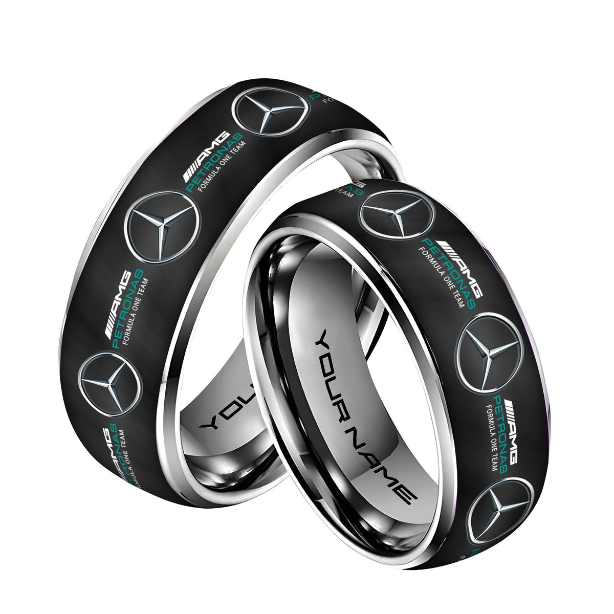 Personalized Merc AMG Petronas Elegant Custom Alloy Ring