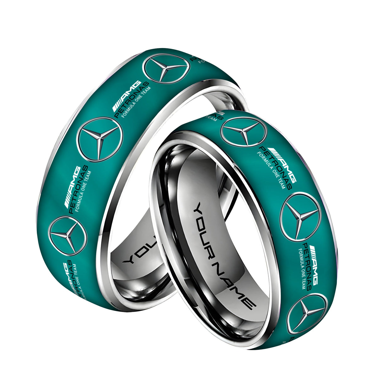 Personalized Merc AMG Petronas Elegant Custom Alloy Ring