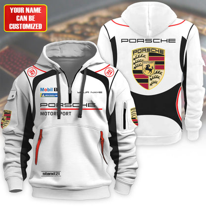 Personalized Pors Motorsport 3D Cotton Hoodie and Sweatpants set