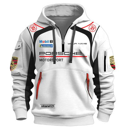 Personalized Pors Motorsport 3D Cotton Hoodie and Sweatpants set