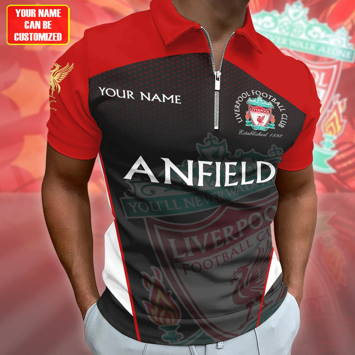 Personalized LVP Anfield 3D Full Printing Set ,LVP Anfield Shirt , Hoodie , Short , Polo ,hawaii