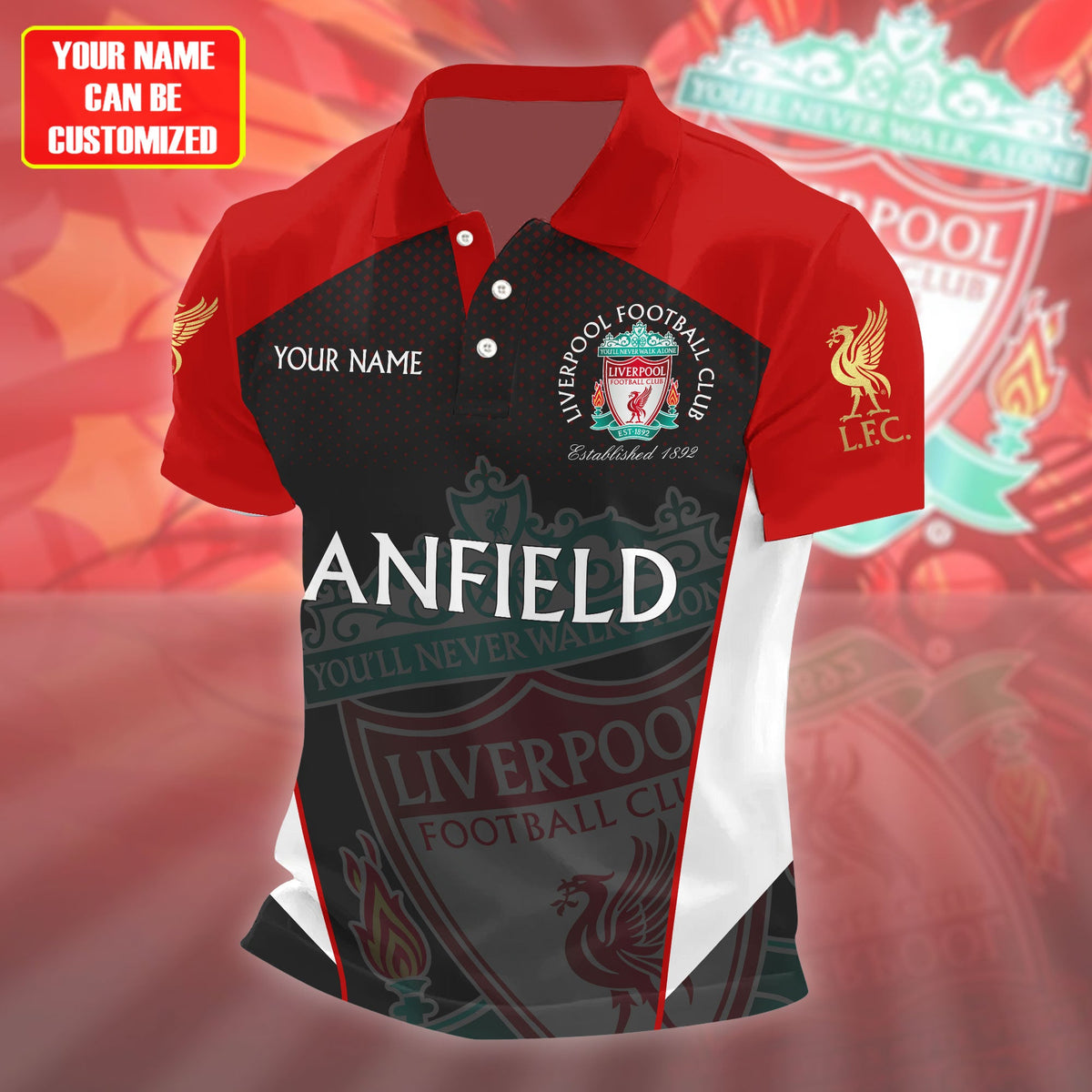 Personalized LVP Anfield 3D Full Printing Set ,LVP Anfield Shirt , Hoodie , Short , Polo ,hawaii