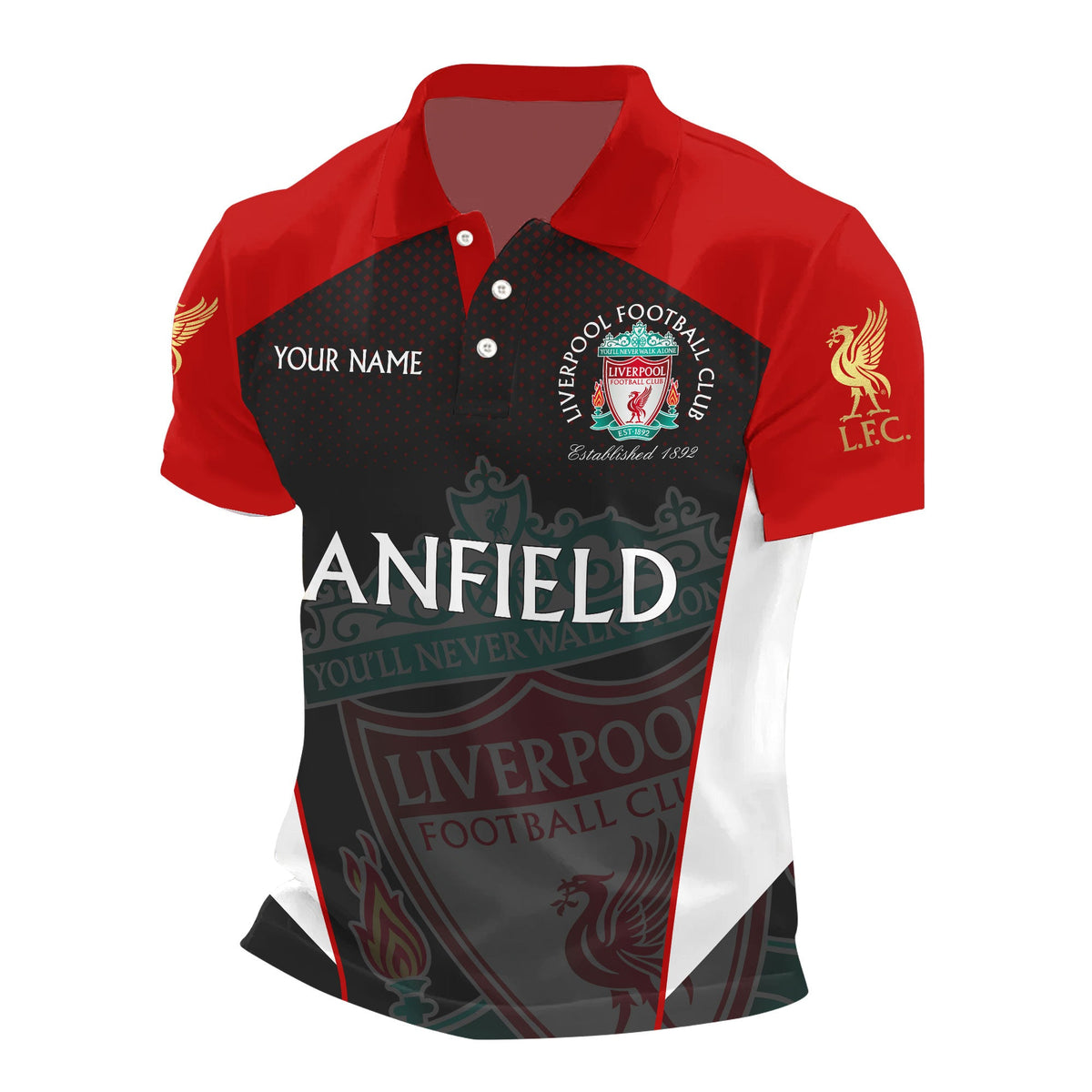 Personalized LVP Anfield 3D Full Printing Set ,LVP Anfield Shirt , Hoodie , Short , Polo ,hawaii