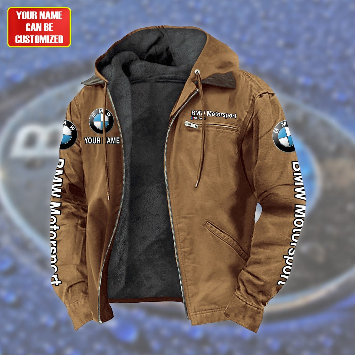 Personalized BW Motorsport Fur lining Paddle Jacket P150905