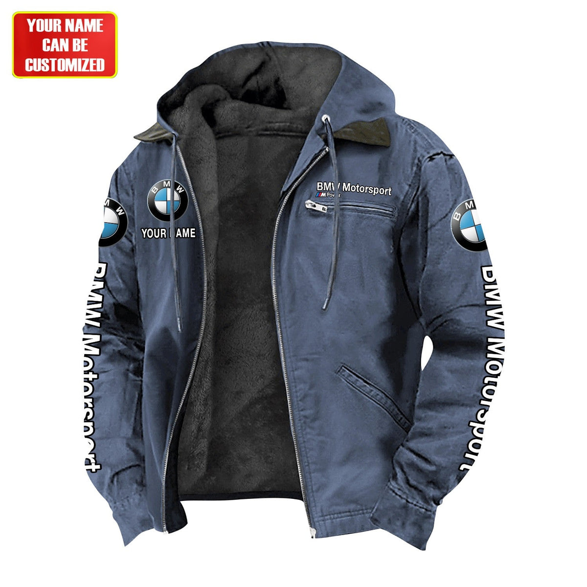 Personalized BW Motorsport Fur lining Paddle Jacket P150905