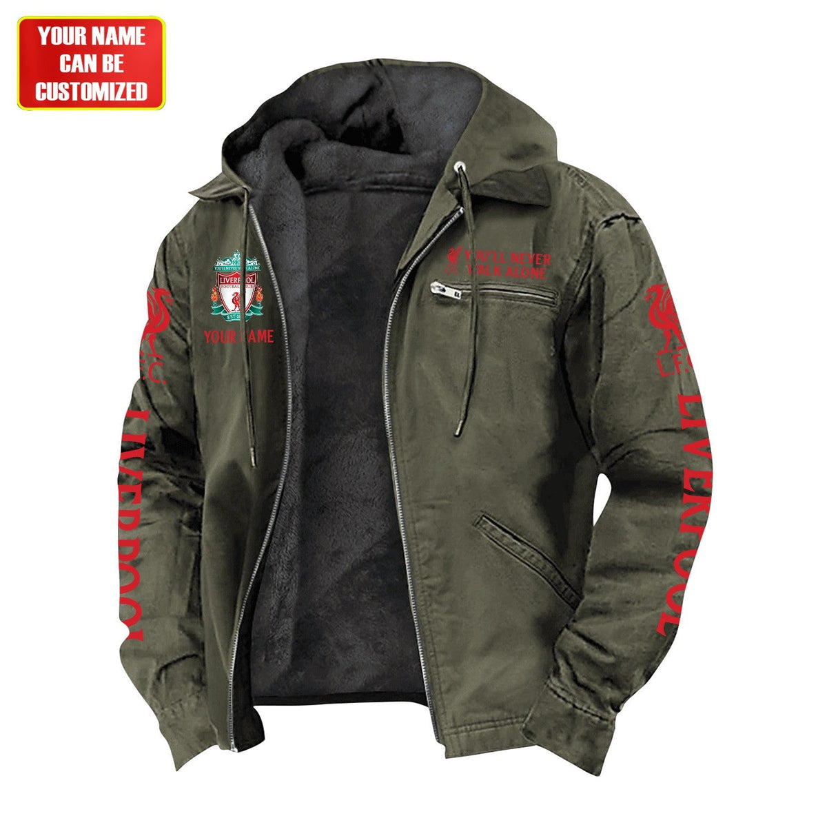 Personalized LVP Fur lining Paddle Jacket