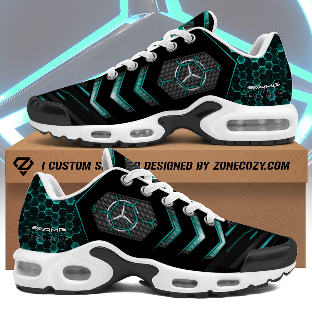 Merc AMG Petronas Sport Air Cushion Sneaker V6