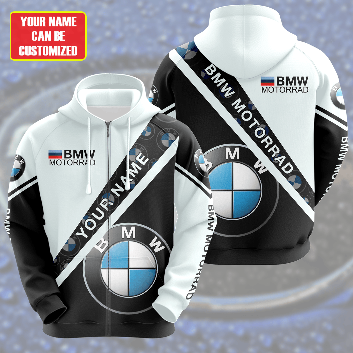 Personalized BW Motorrad Sport 3D All over Printed Hoodie and Sweatpants set