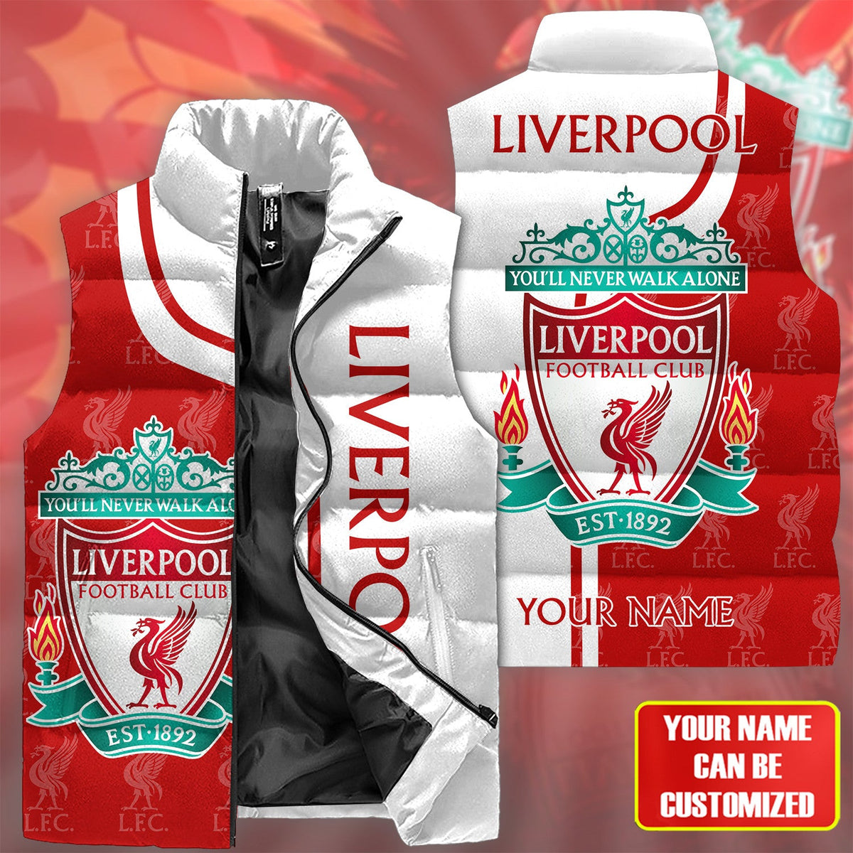 LFC Sleeveless Windproof Puffer Jacket 3D
