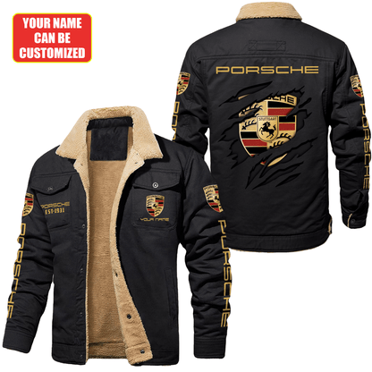 Personalized Pors Fleece Thermal Cotton Jacket P021003