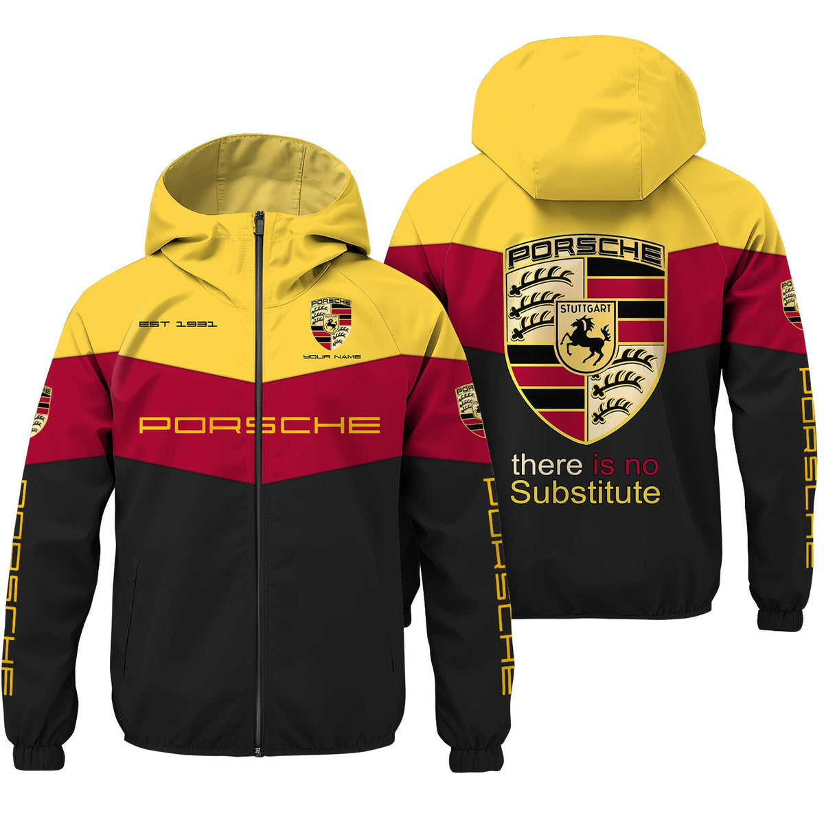 Personalized Pors Sport Windproof Rush Jacket
