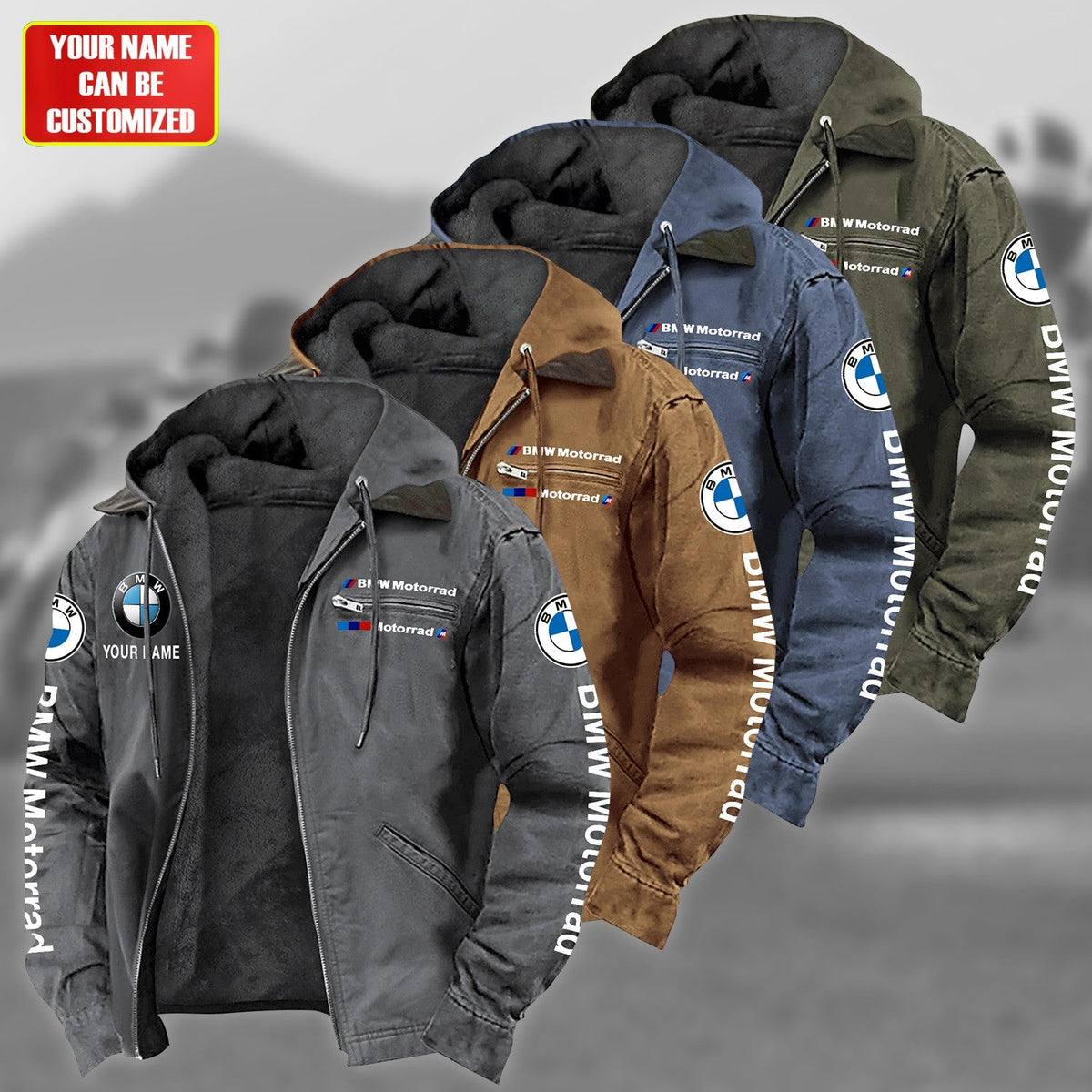 Personalized BW Motorrad Fur lining Paddle Jacket