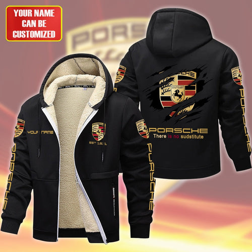 Personalized Pors Fleece 3D Unisex Hooded Jacket