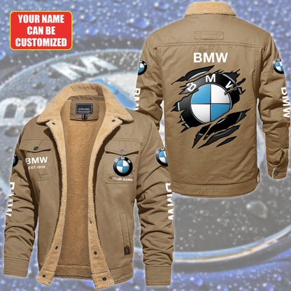Personalized BW Fleece Thermal Cotton Jacket
