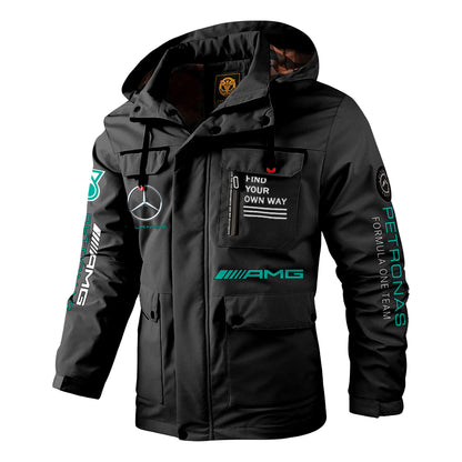 Personalized Merc AMG Petronas Windbreaker Hooded Jacket Q181002