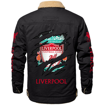 Personalized LVP Fleece Thermal Cotton Jacket Q201008
