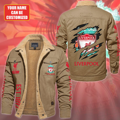Personalized LVP Fleece Thermal Cotton Jacket Q201008