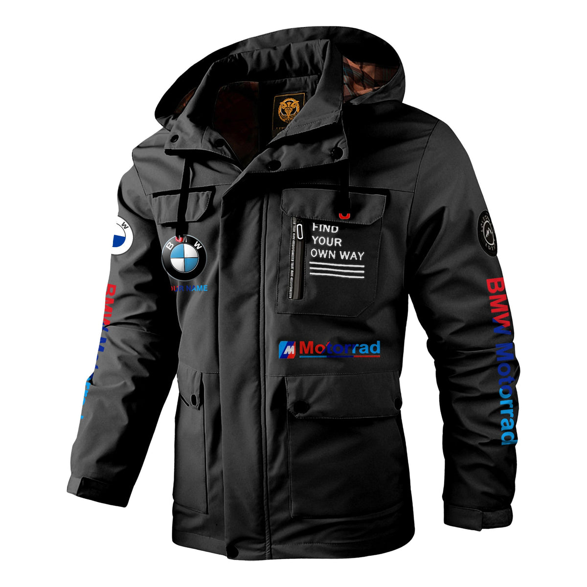 Personalized BW Motorrad Windbreaker Hooded Jacket Q231001