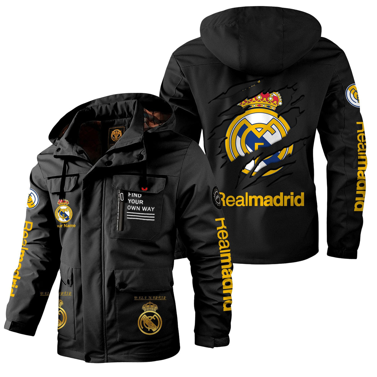 Personalized Real Windbreaker Hooded Jacket Q271003
