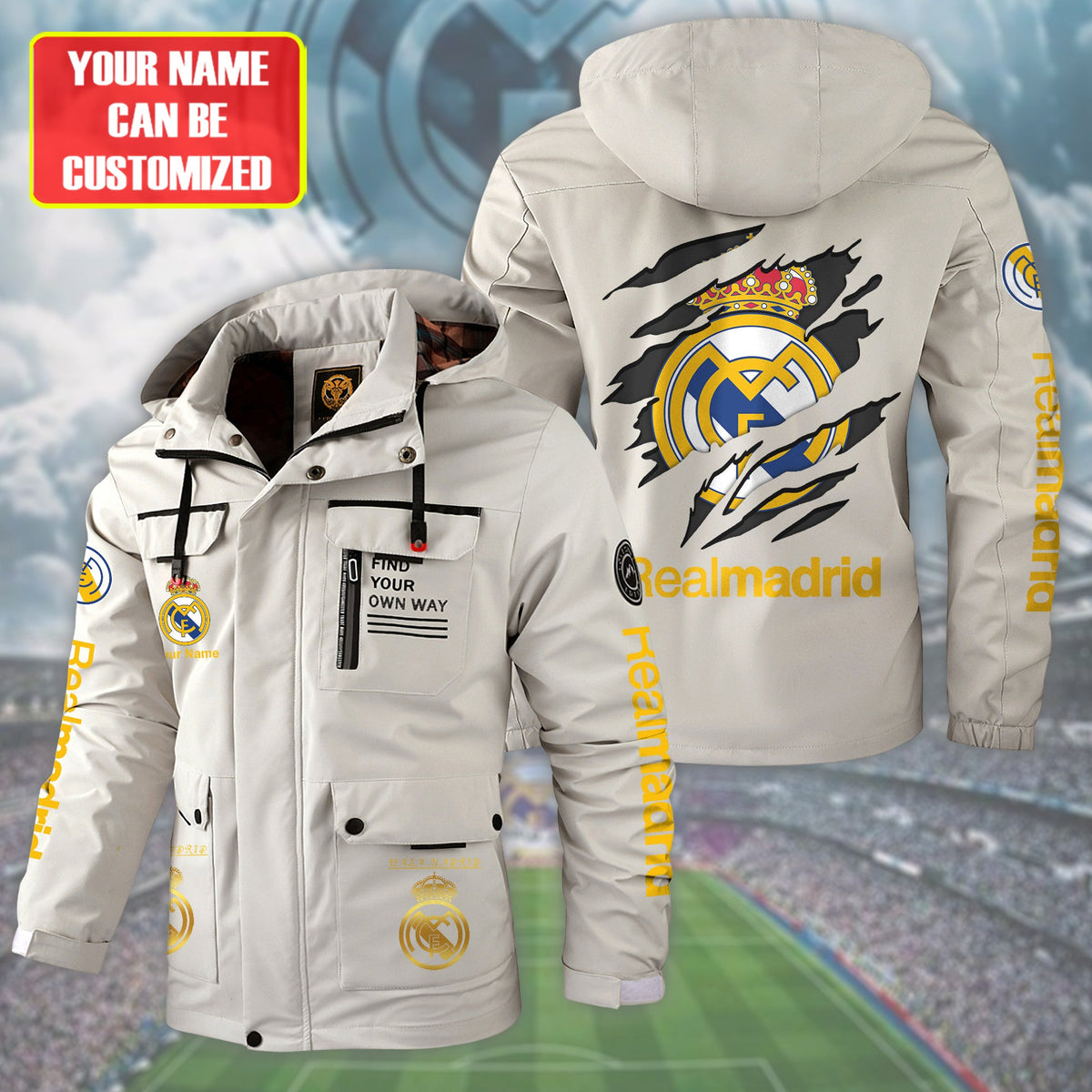 Personalized Real Windbreaker Hooded Jacket Q271003
