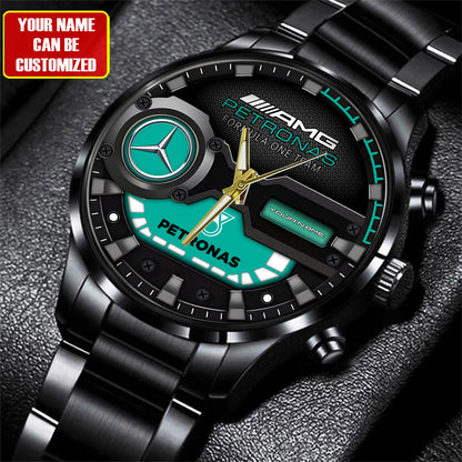 Personalized Merc AMG Petronas Luxury Stainless Steel Watch