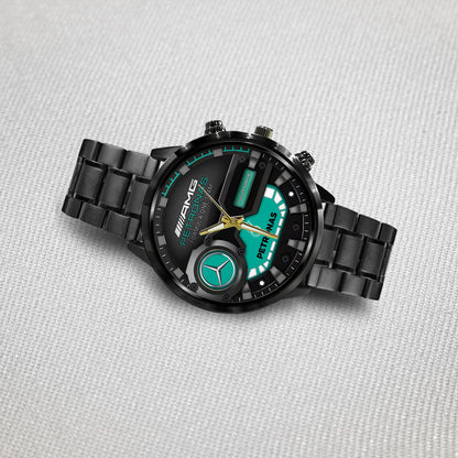 Personalized Merc AMG Petronas Luxury Stainless Steel Watch