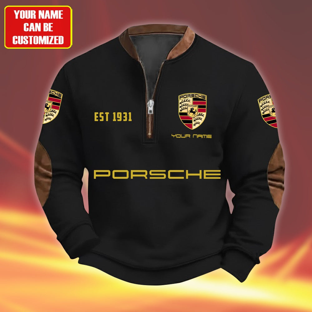 Personalized Pors Quarter-Zip Sweater