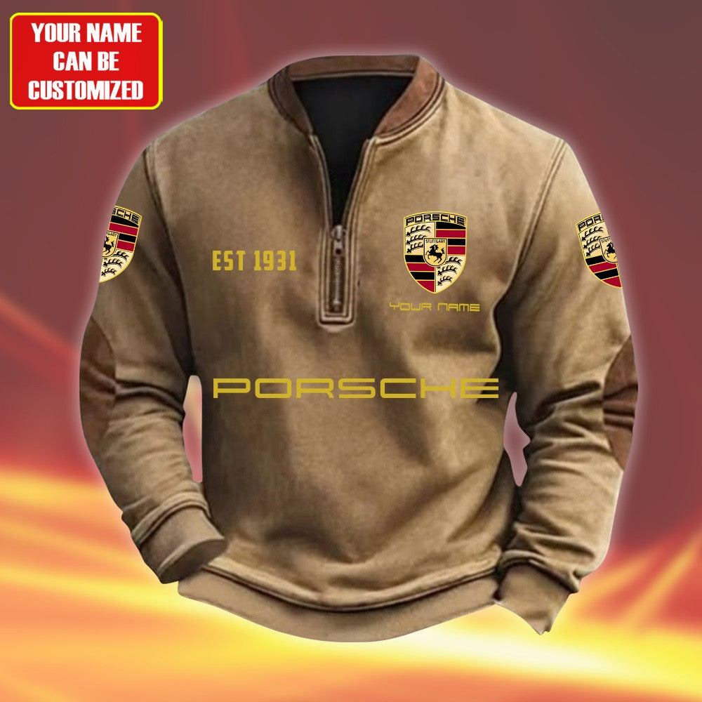 Personalized Pors Quarter-Zip Sweater