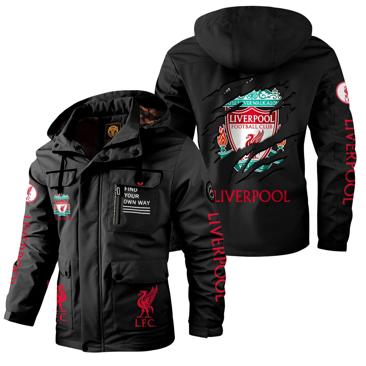 Personalized LVP Windbreaker Hooded Jacket Q041102