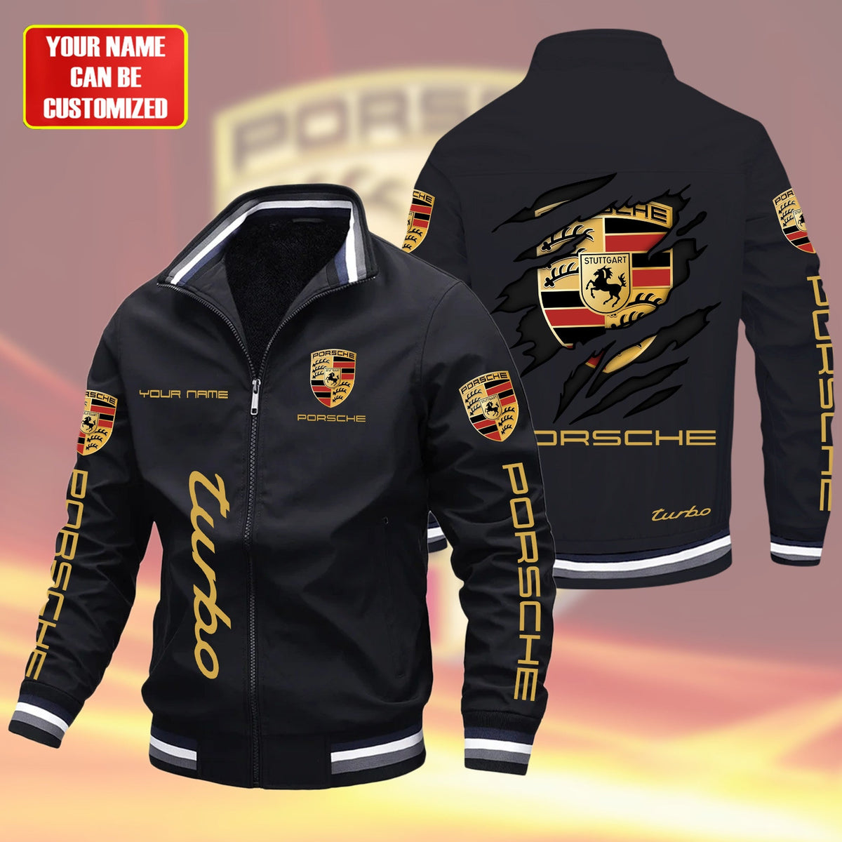 Personalized Pors Turbo Windbreaker Casual Jacket Q041103