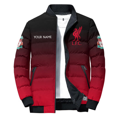 Personalized LVP gradient Puffer Jacket 3D