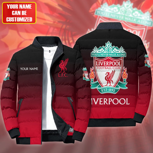Personalized LVP gradient Puffer Jacket 3D