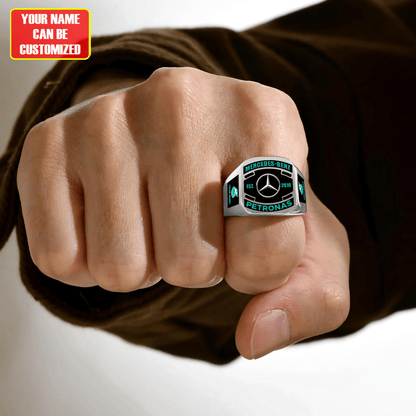 Merc AMG Petronas Custom Name Classic Design Ring