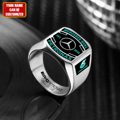 Merc AMG Petronas Custom Name Classic Design Ring