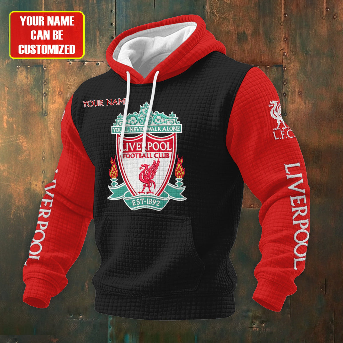 Personalized LVP Fabric Hooded Sweatshirt