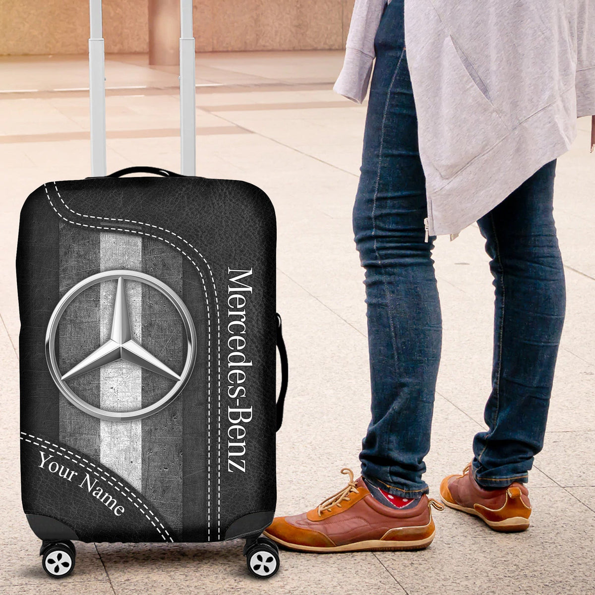 Personalized Merc Luggage Cover