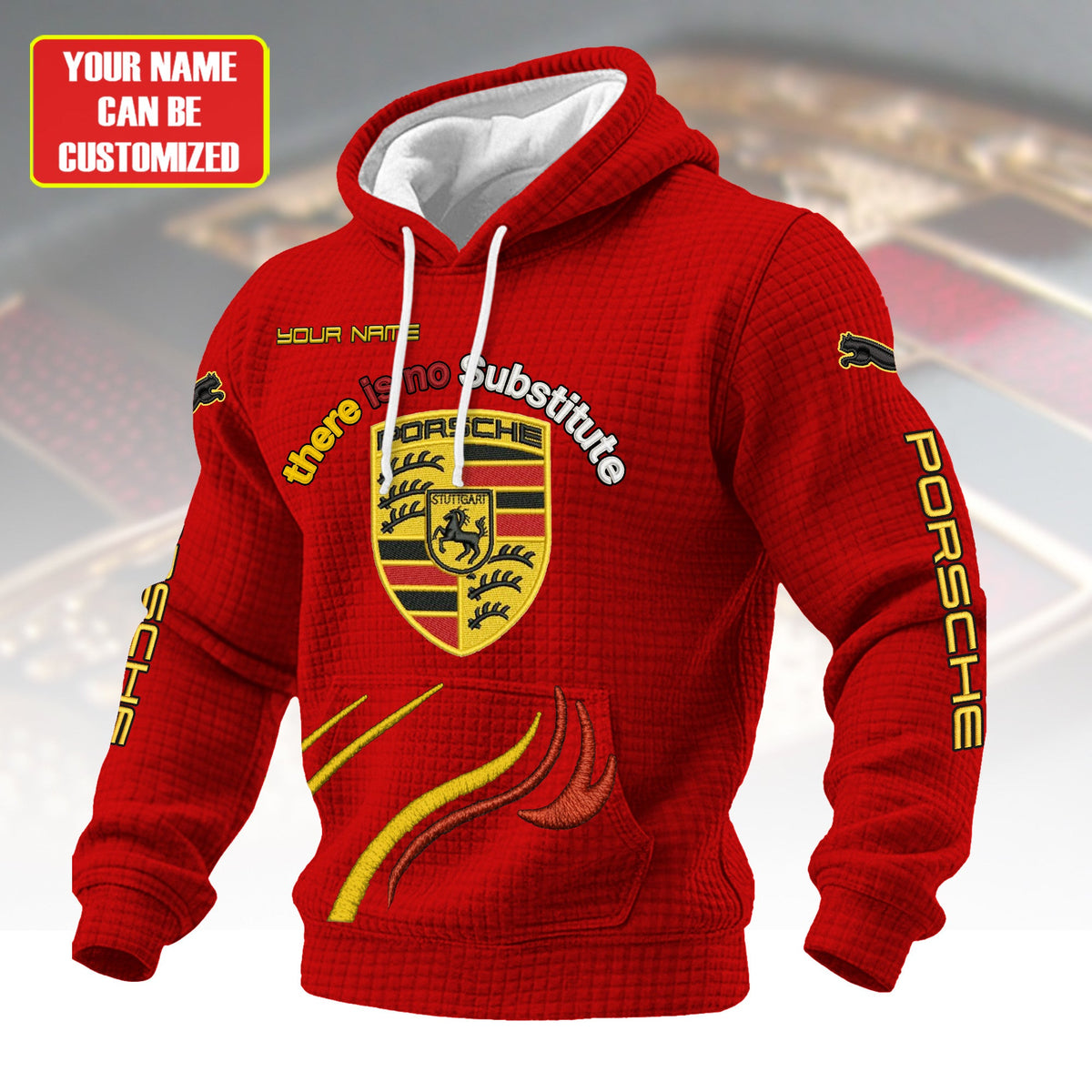 Personalized Pors Fabric Hooded Sweatshirt