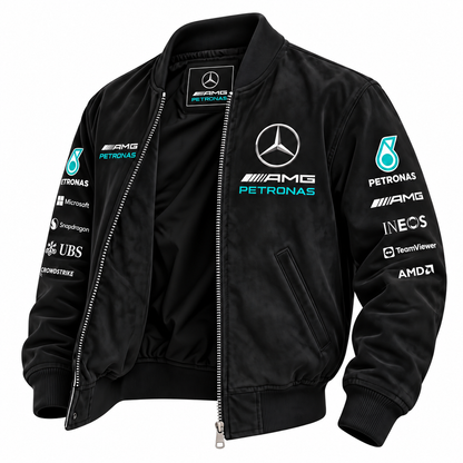 Merc Petronas Faux 2026 Bomber Jacket