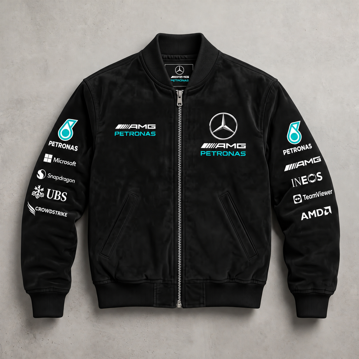Merc Petronas Faux 2026 Bomber Jacket