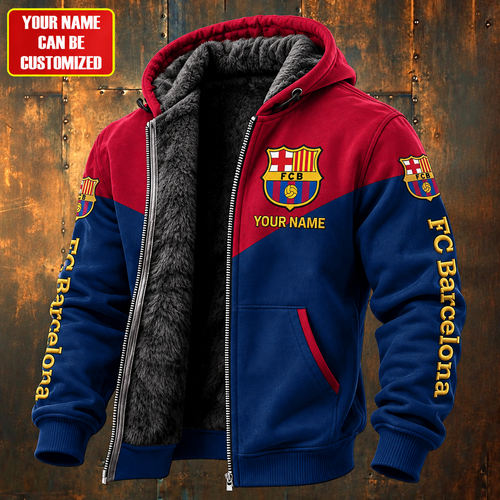 Personalized Barca FC Fleece inside Jacket 2026