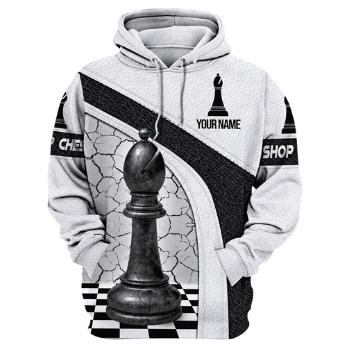 Bishop Chess Strategy Shirt, Classic Board Game All-Over Print Unisex Tee