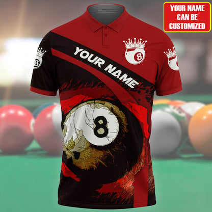 Billiard Shirt, Pool Player All-Over Print Unisex Apparel