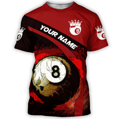 Billiard Shirt, Pool Player All-Over Print Unisex Apparel