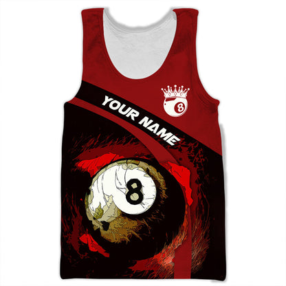 Billiard Shirt, Pool Player All-Over Print Unisex Apparel