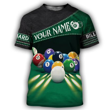 Billiard Player Shirt, All-Over Print Unisex Pool Shirt