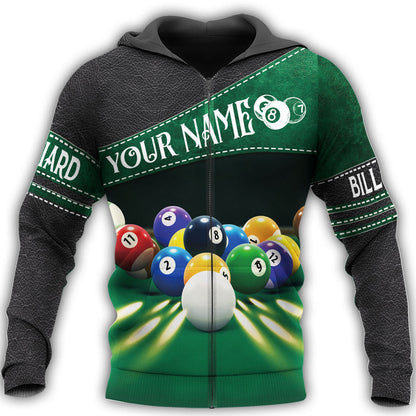 Billiard Player Shirt, All-Over Print Unisex Pool Shirt