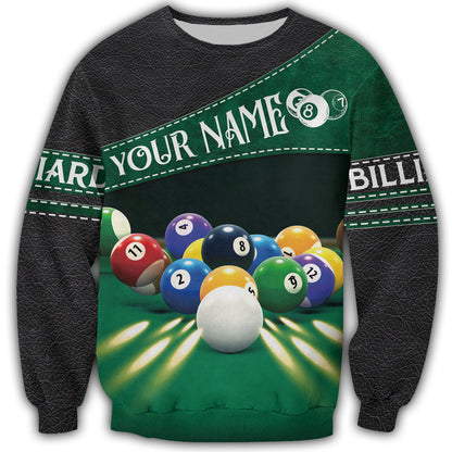 Billiard Player Shirt, All-Over Print Unisex Pool Shirt