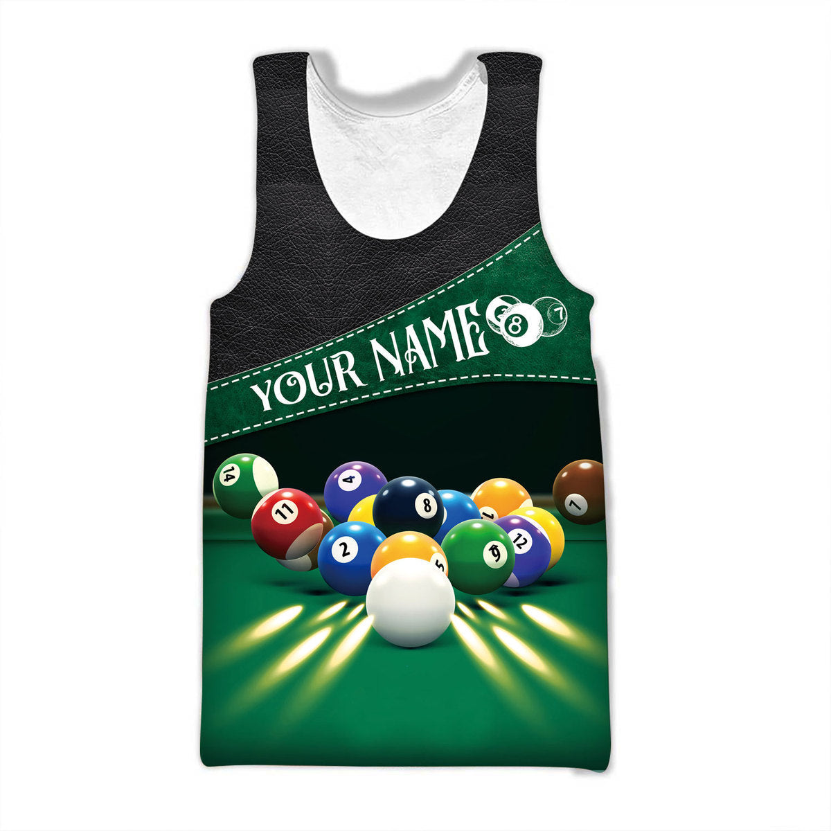 Billiard Player Shirt, All-Over Print Unisex Pool Shirt