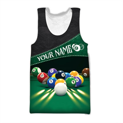 Billiard Player Shirt, All-Over Print Unisex Pool Shirt
